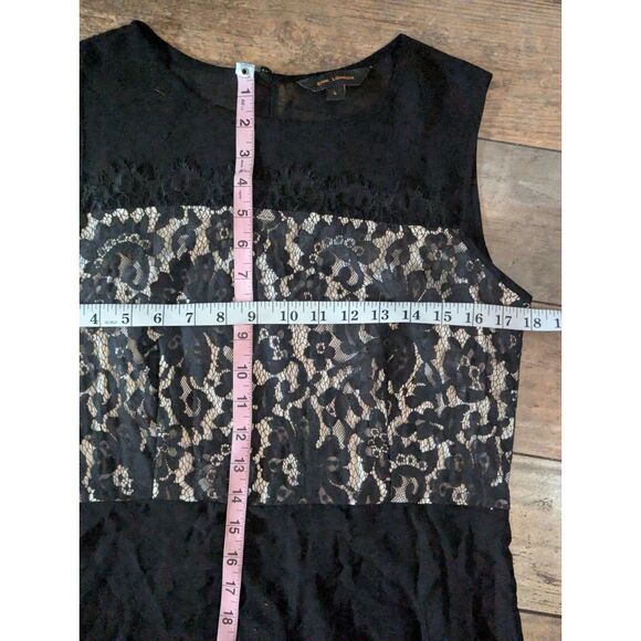 Zink London Black Lace Maxi High Low Dress Cocktail Evening Goth Glam L - Picture 7 of 9